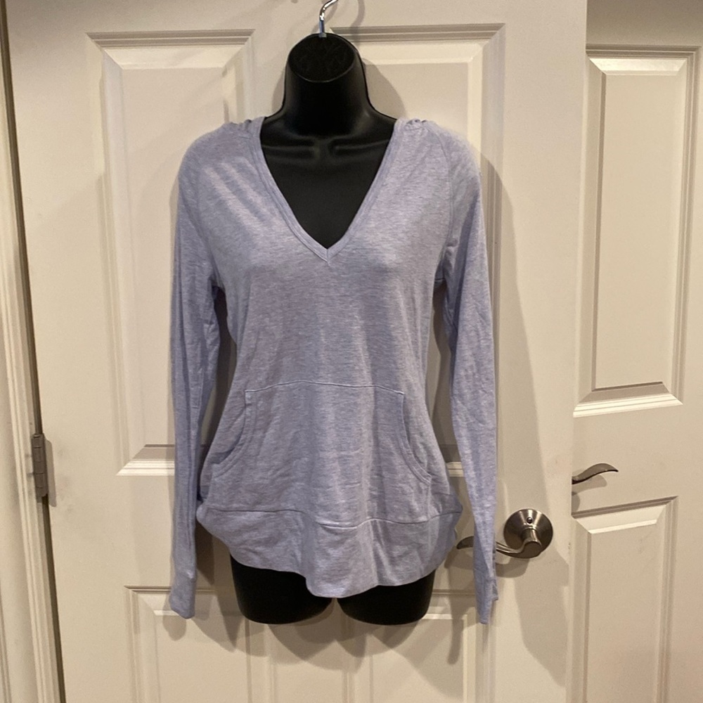 Small Banana Republic Light Blue hoodie with front pocket - NWT